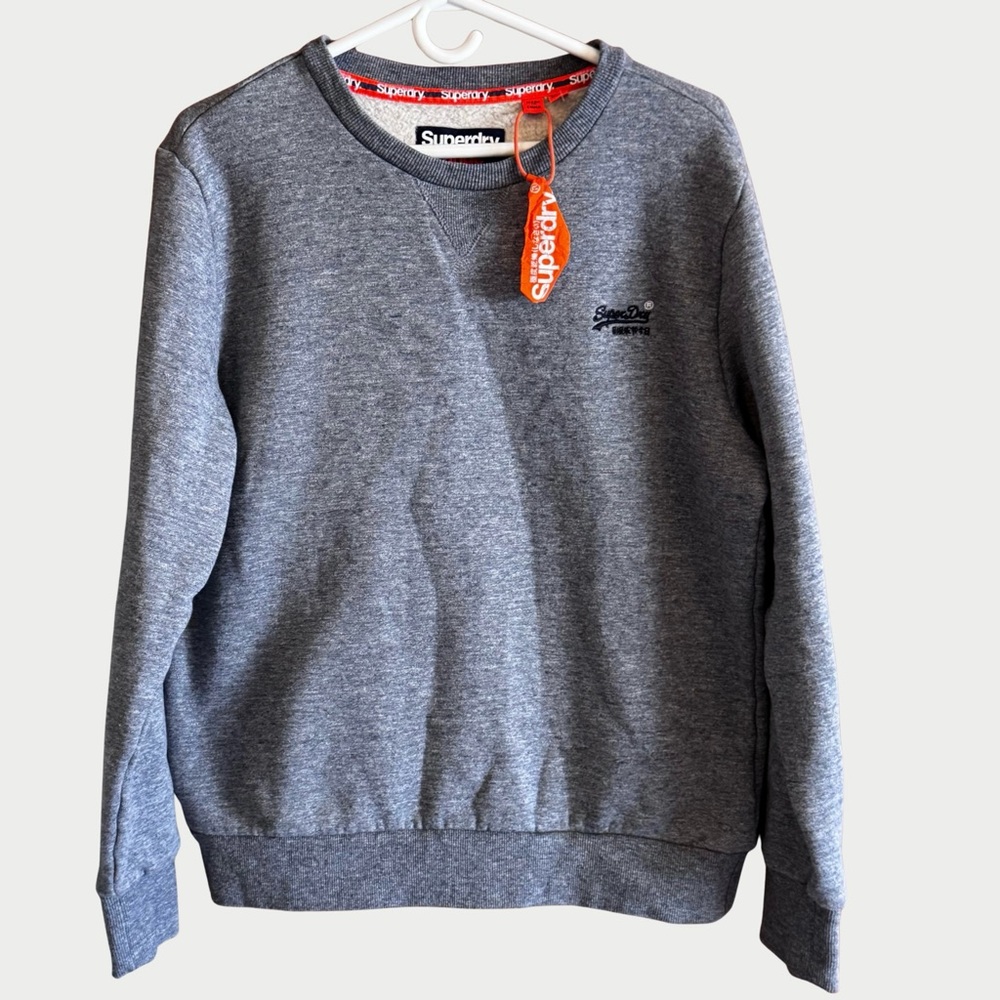 Superdry Men's Desert Sky Blue Grit Crewneck Sweatshirt